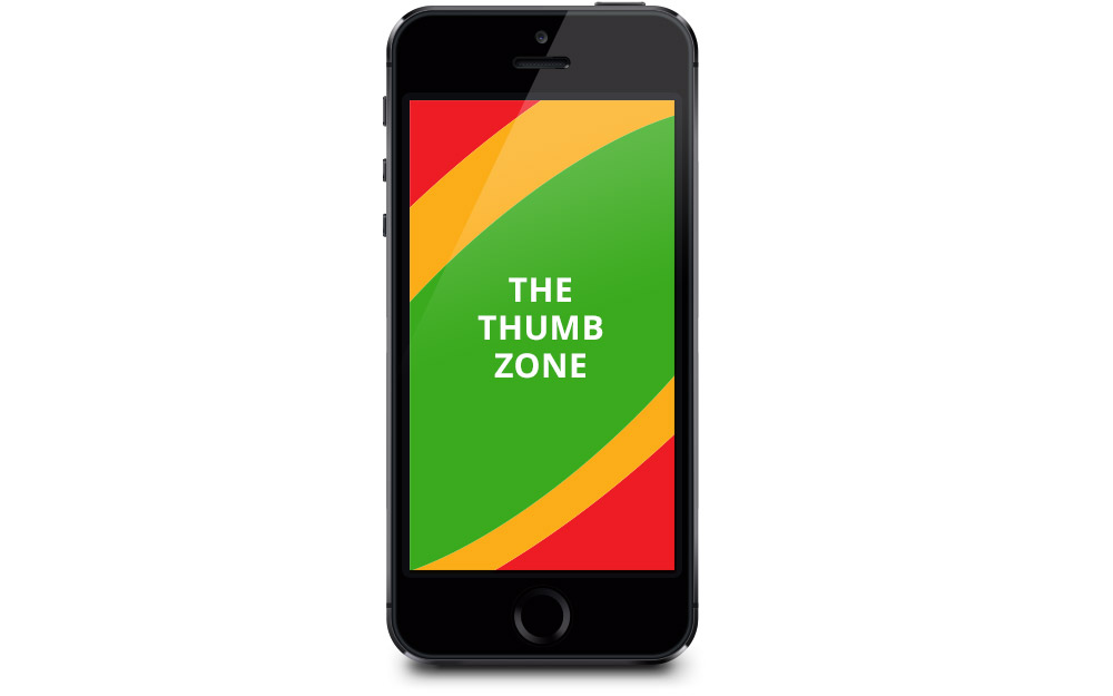 Mobile Usability Design Patterns - The Thumb Zone