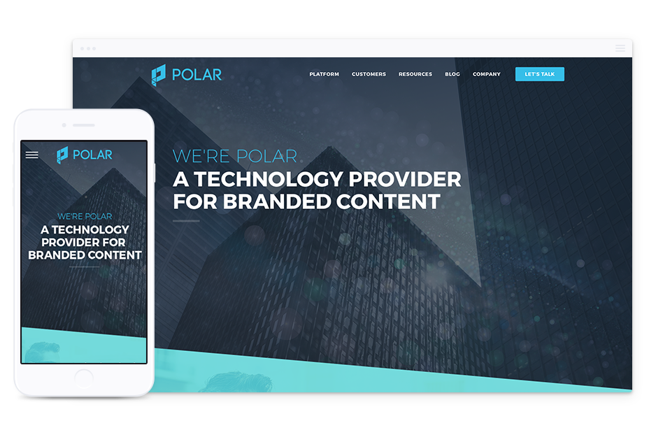 Website Design for B2B for Polar - Parachute Design, Toronto Web Design Company Website Design for B2B for Polar - Parachute Design, Toronto Web Design Company
