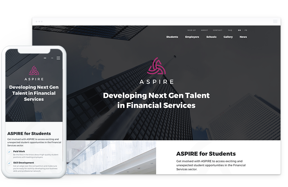 Website Design for Financial Services – ASPIRE