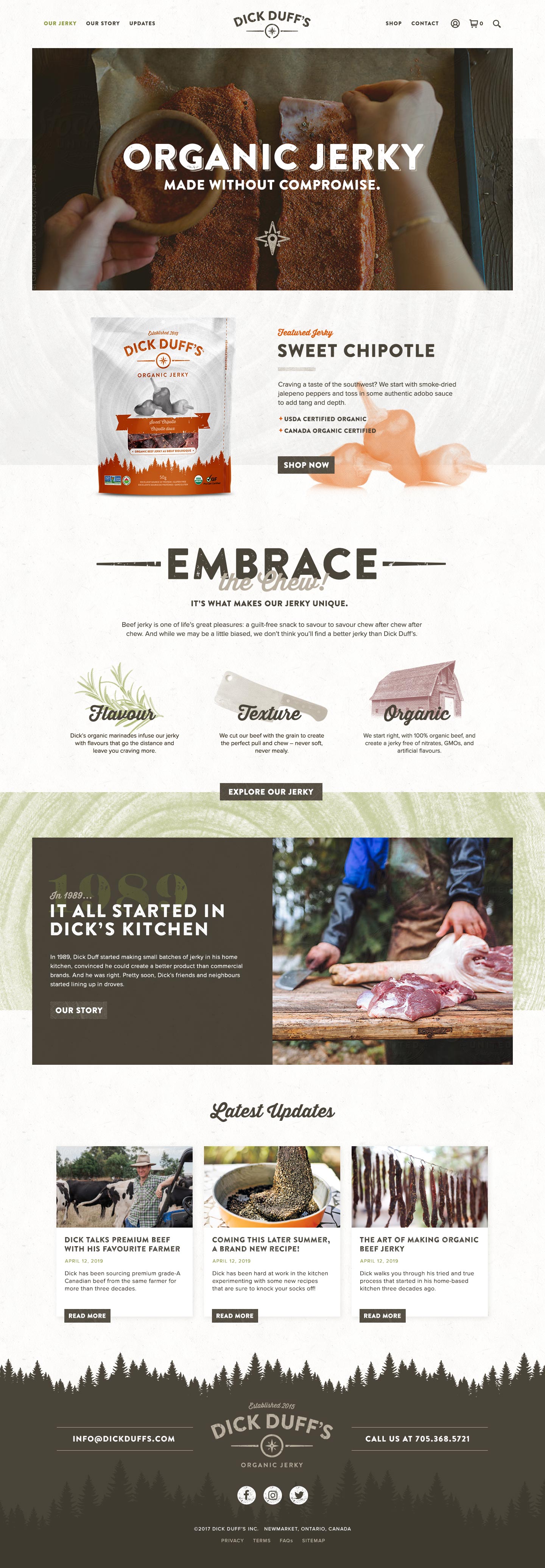 Branding and Website Design for Food & Beverage Company – Dick Duffs