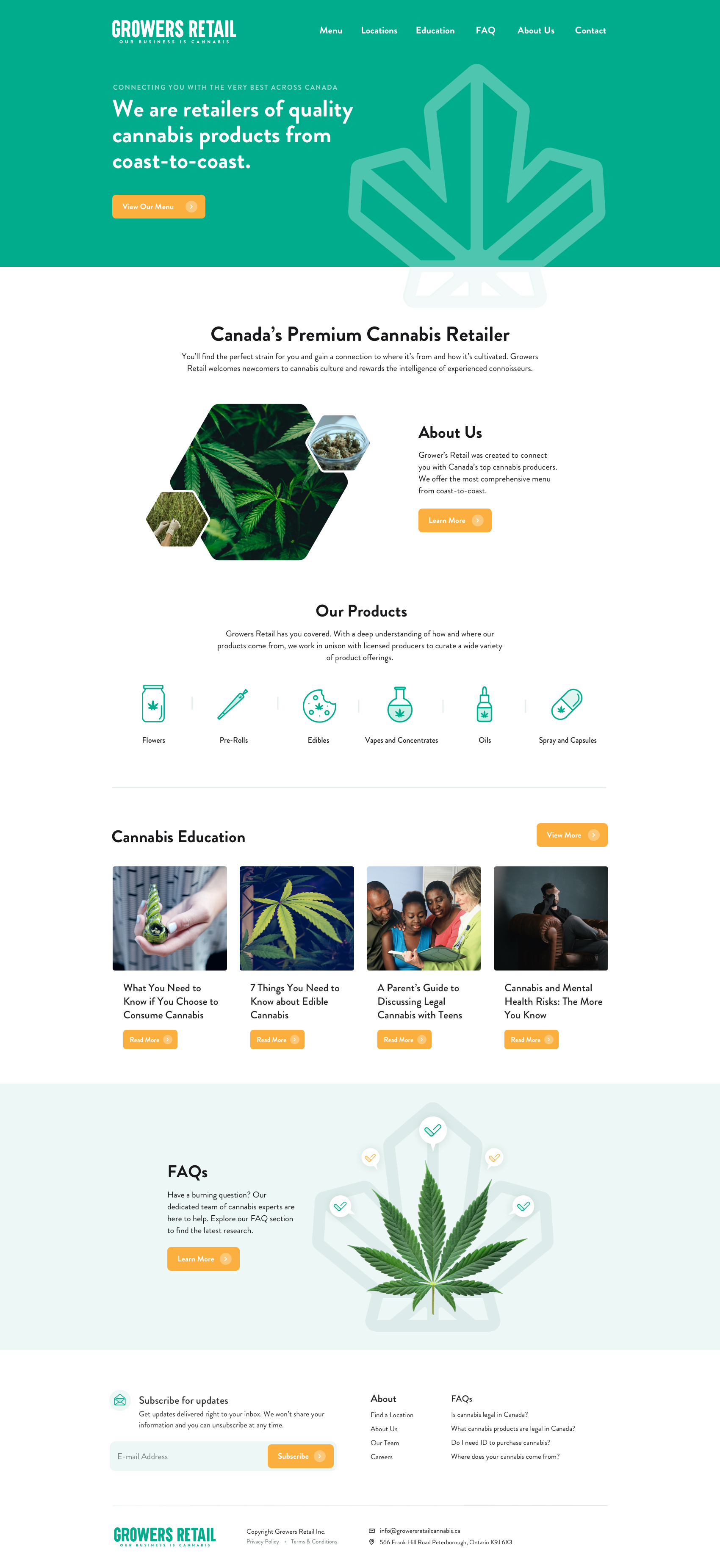 Cannabis Company Web Design