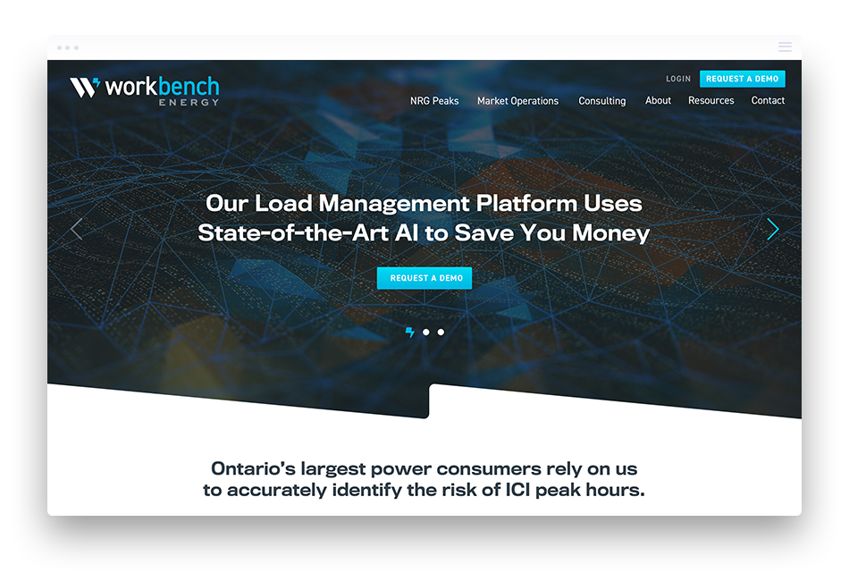 Web Design & Development for Industrial AI Companies - Workbench Energy