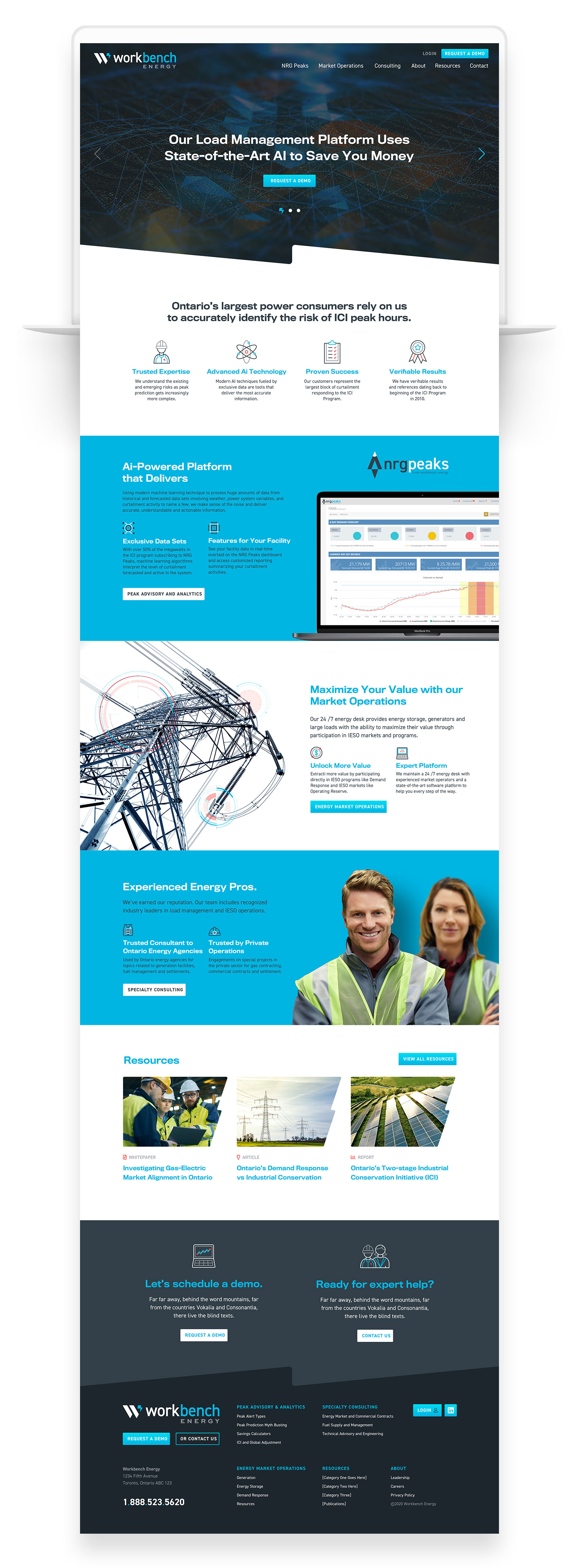 Web Design & Development for Industrial Companies - Workbench Energy