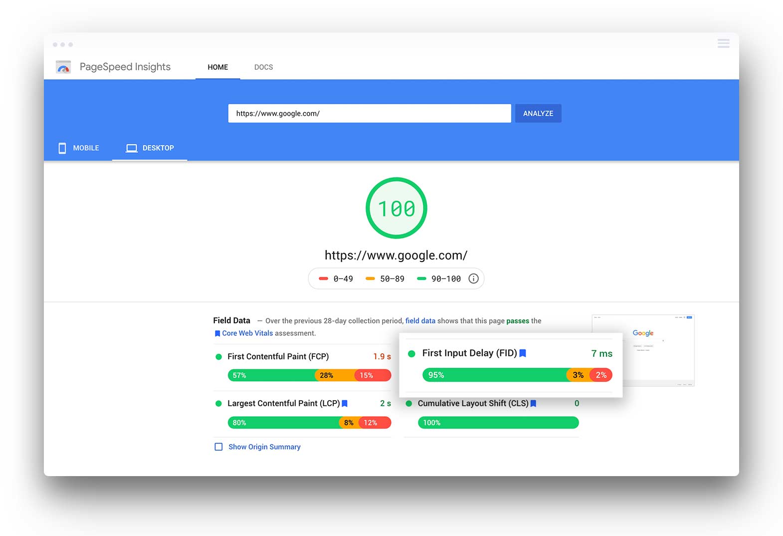 How to Measure First Input Delay (FID) with Google PageSpeed Insights