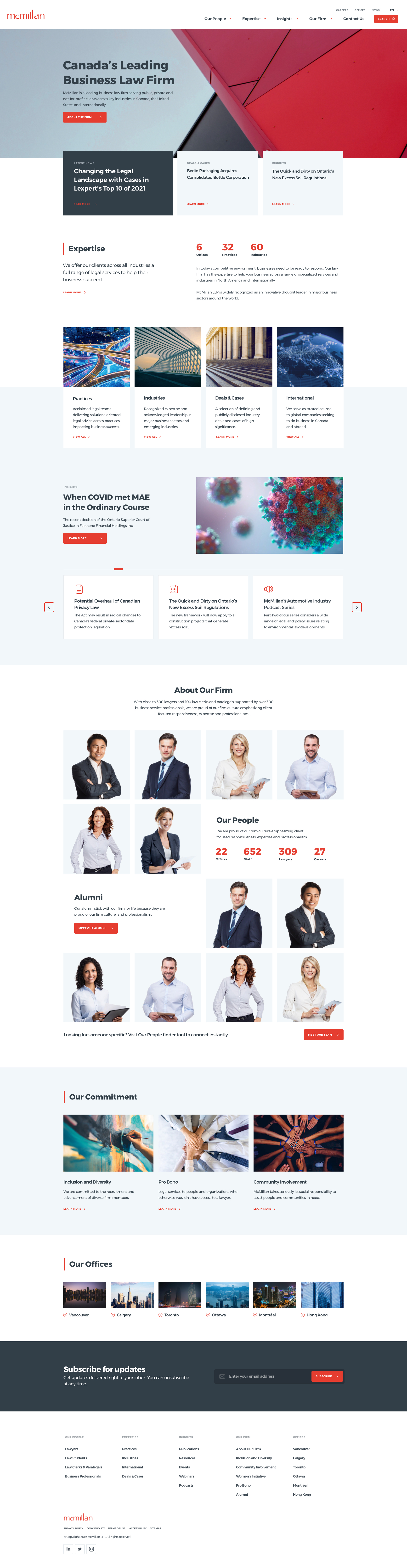 McMillan Law Firm Website Design