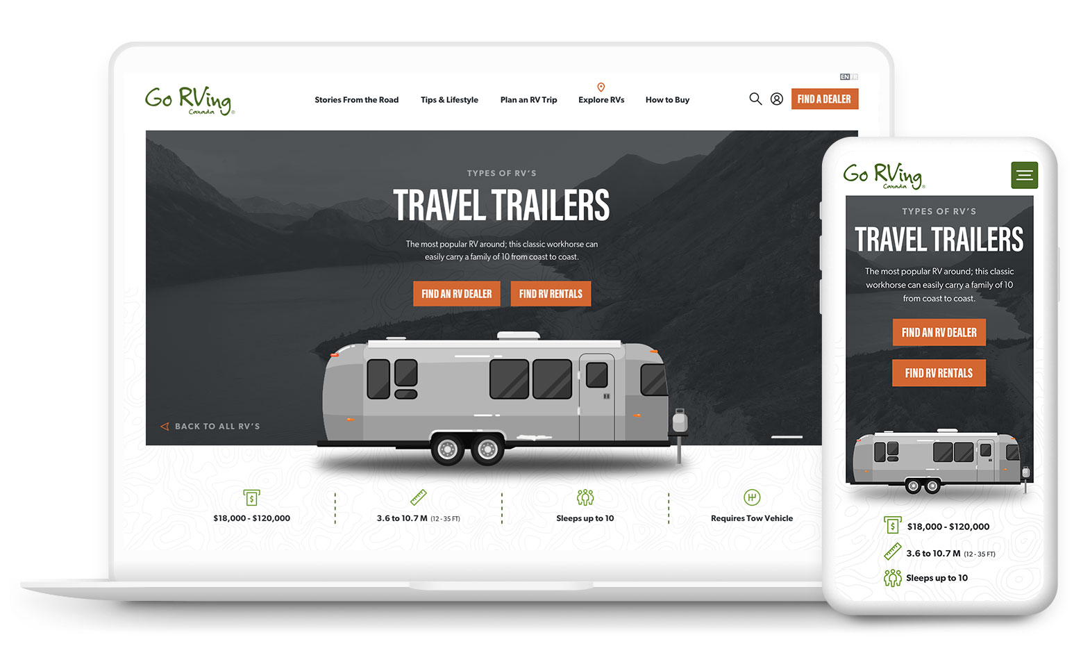 RV Overview Page Design