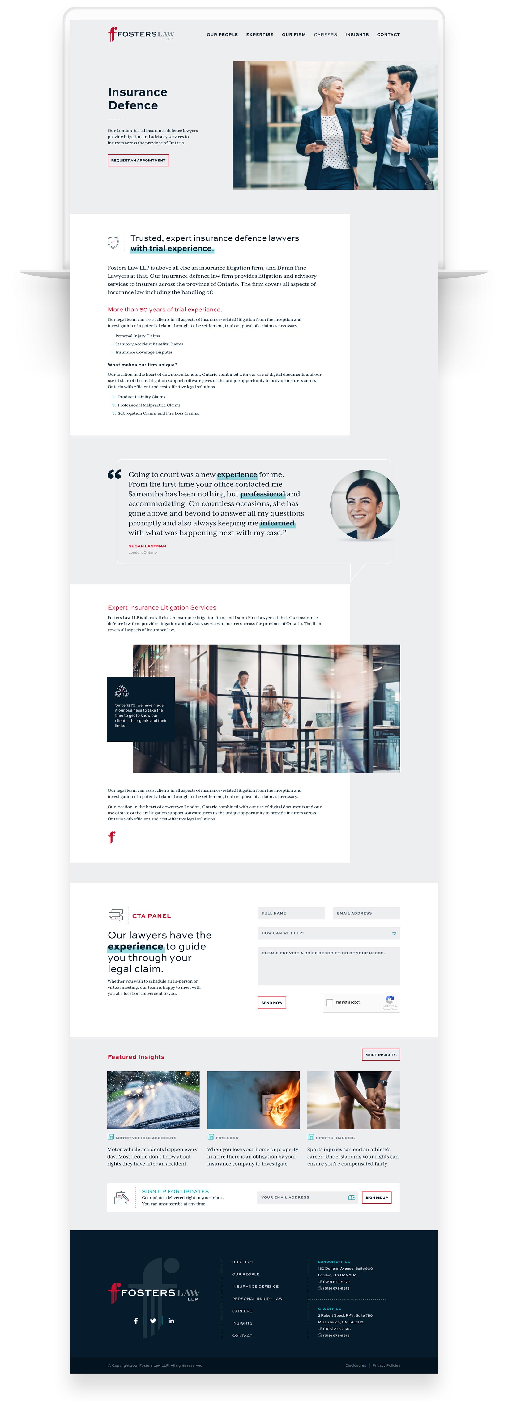 Brand Identity and Website Design for Law Firms – Fosters Law LLP