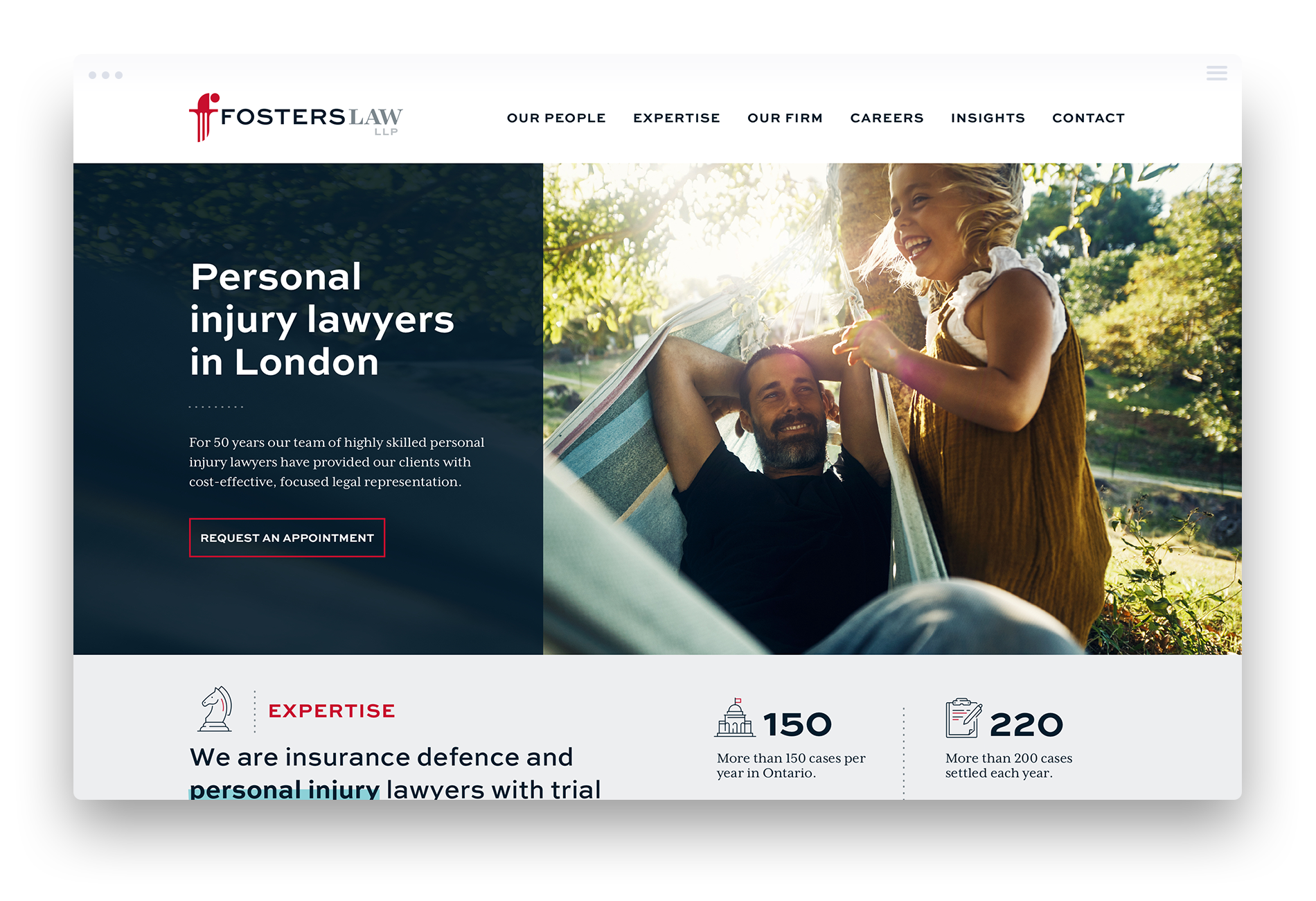 Fosters Law LLP Web Design Case Study