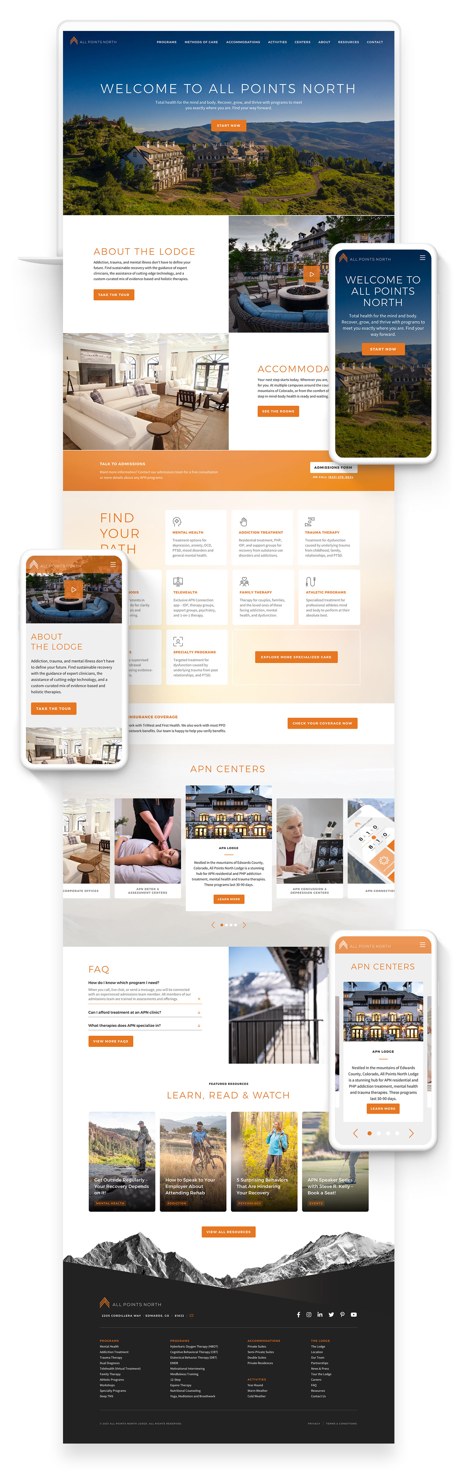 APN Health Center Custom WordPress Design and Development