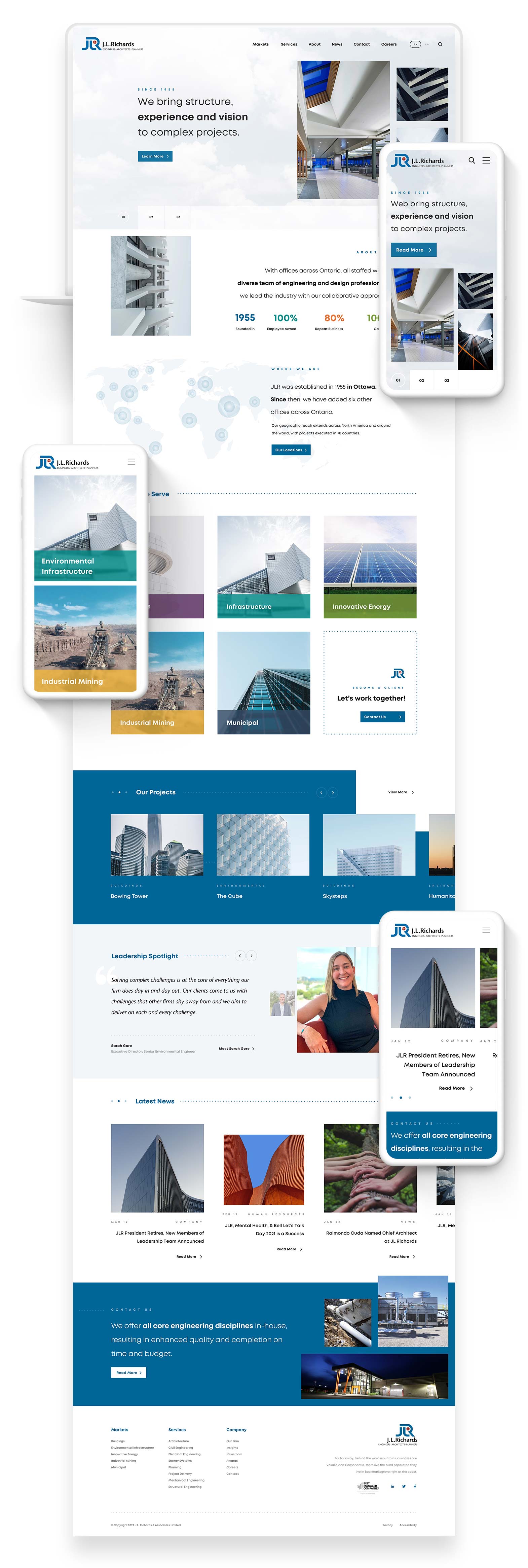 Architecture Firm Website Design - JL Richards