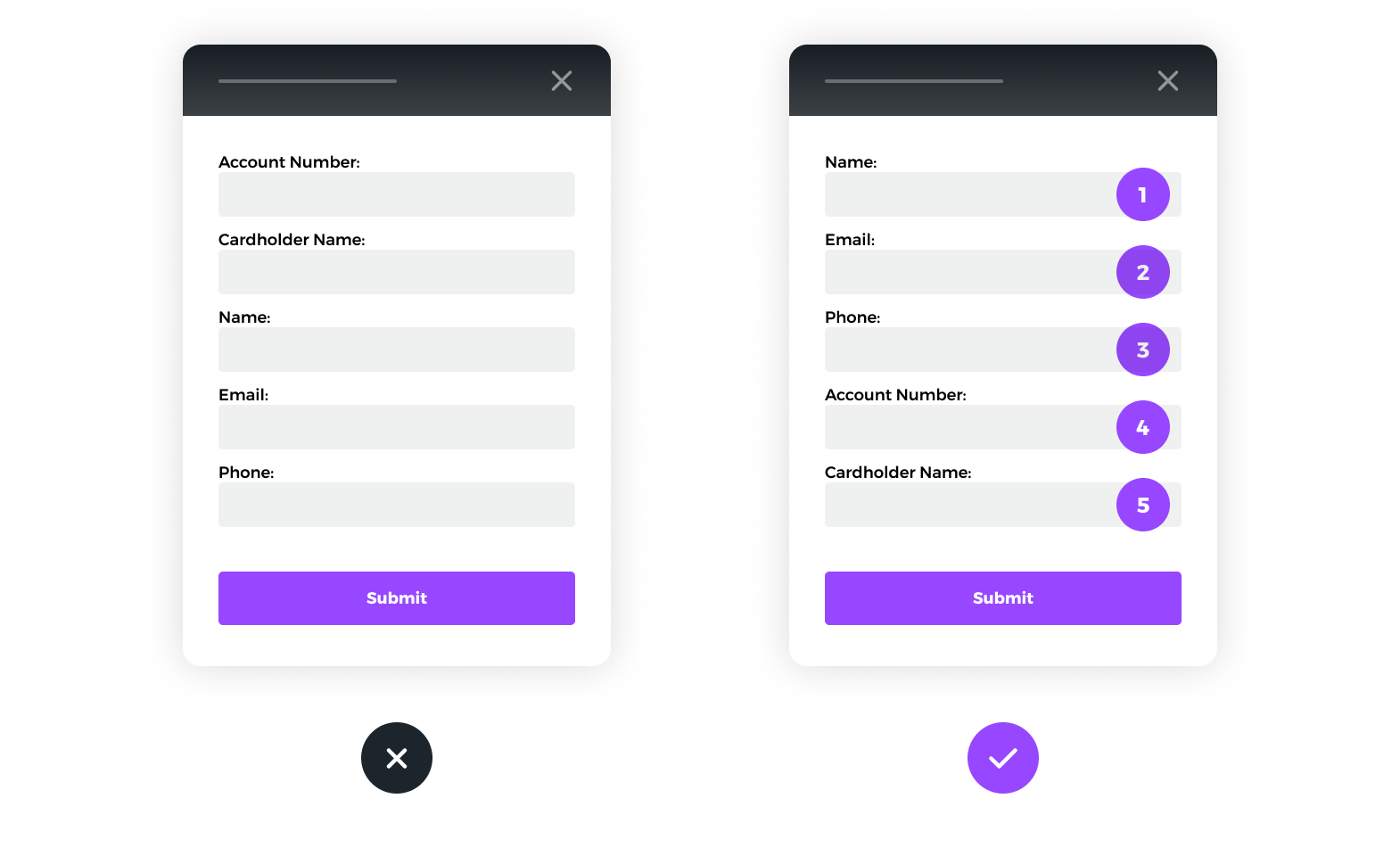 Group Form Fields Logically