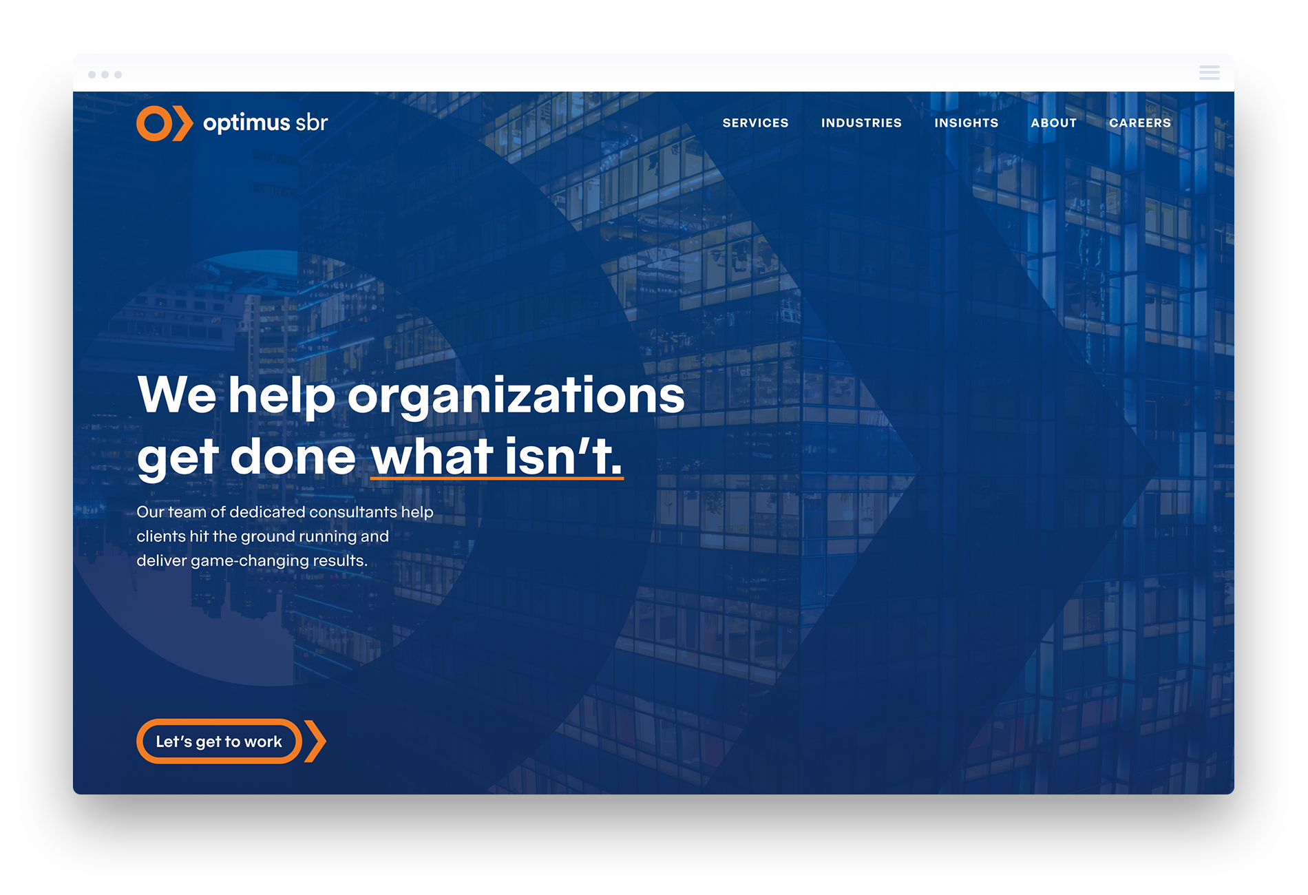 B2B Web Design for Optimus SBR