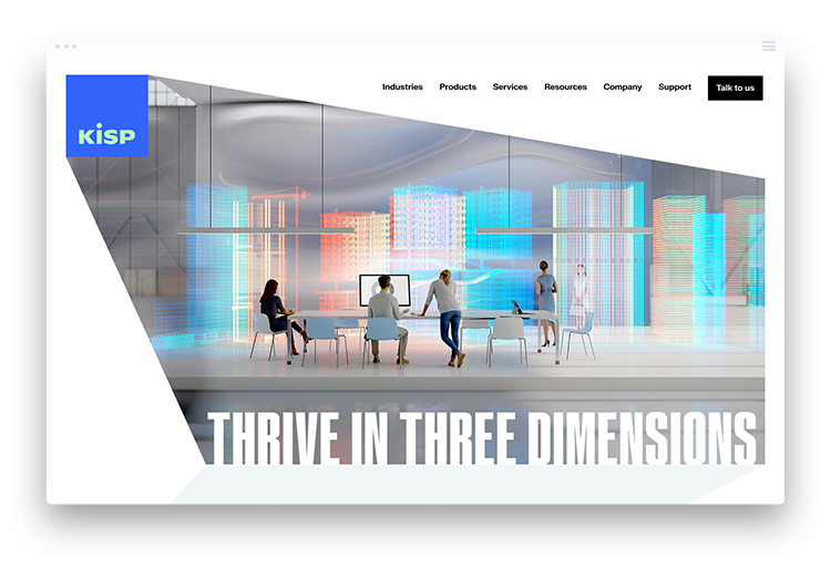 KiSP: Website Design for AR Technology Company