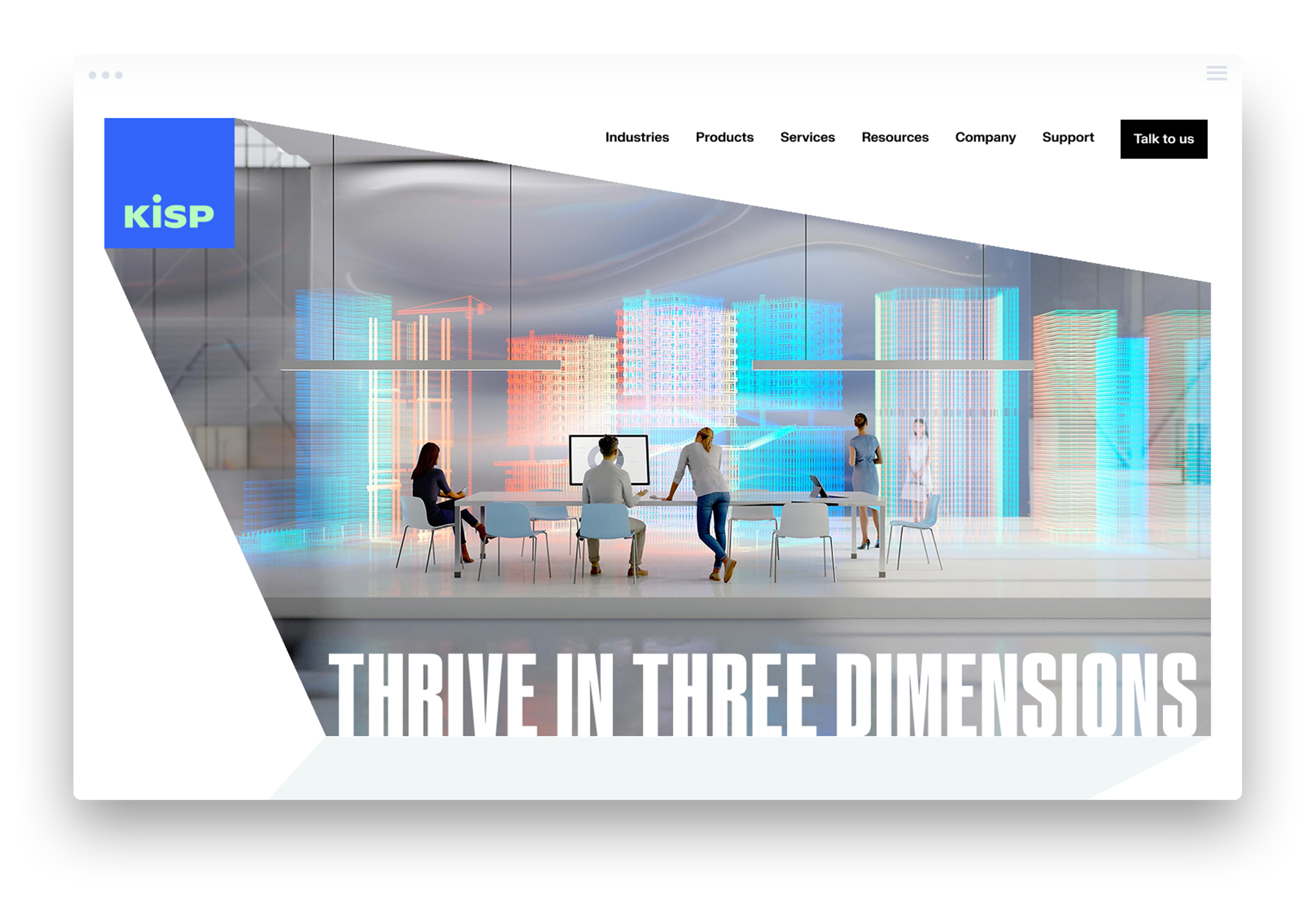Web Design for AR Technology Company – KiSP Inc.