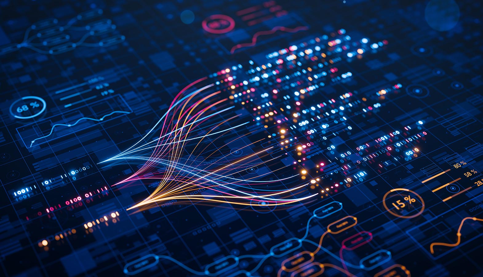 The image depicts a network of interconnected nodes symbolizing various platforms and citations, all converging around a central brand entity, illustrating the importance of brand visibility and citation-worthy content in the AI search era. This visual representation emphasizes the role of AI systems and large language models in enhancing content strategy and search engine optimization.