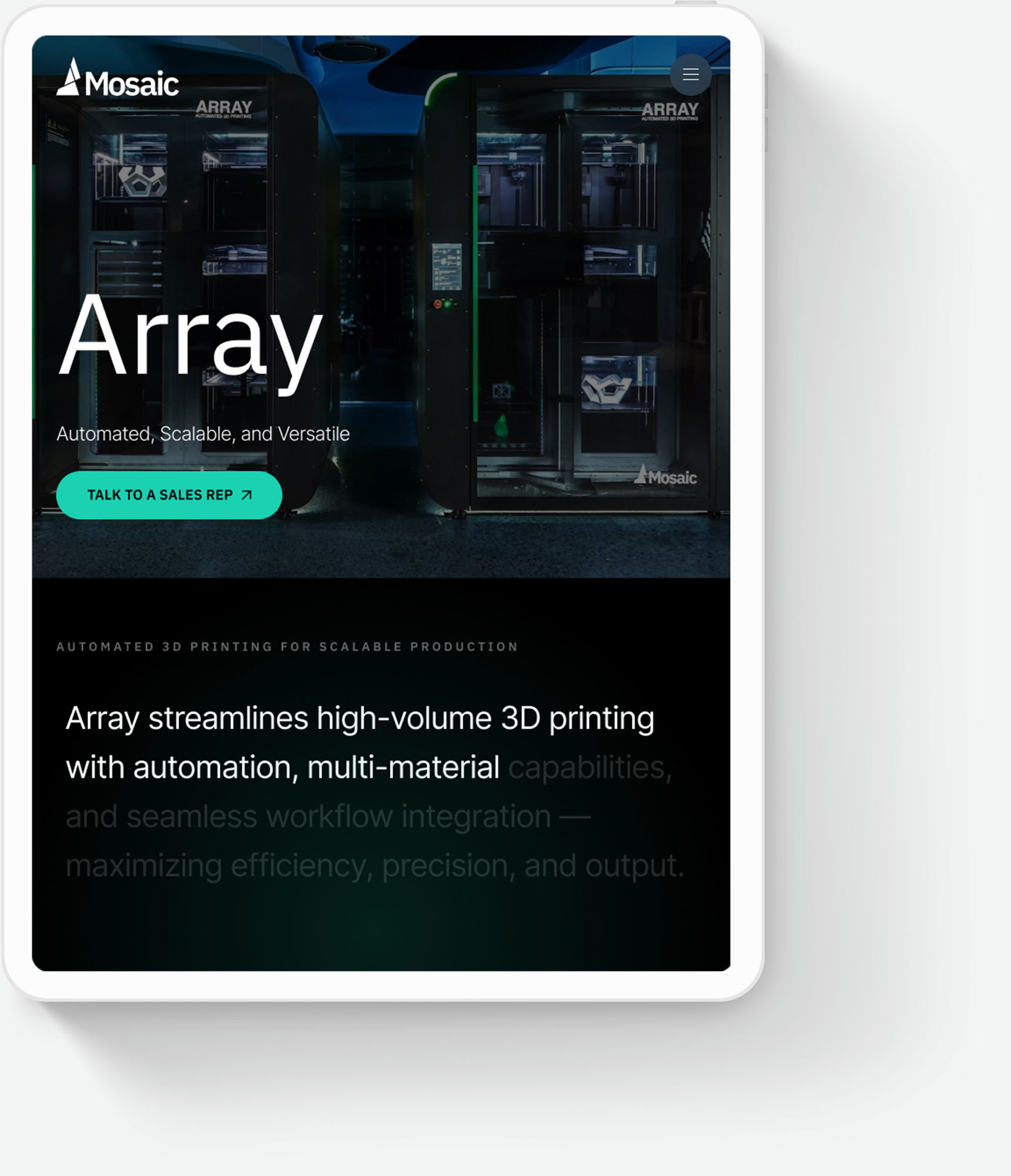 Responsive Web Design for Mosaic Manufacturing