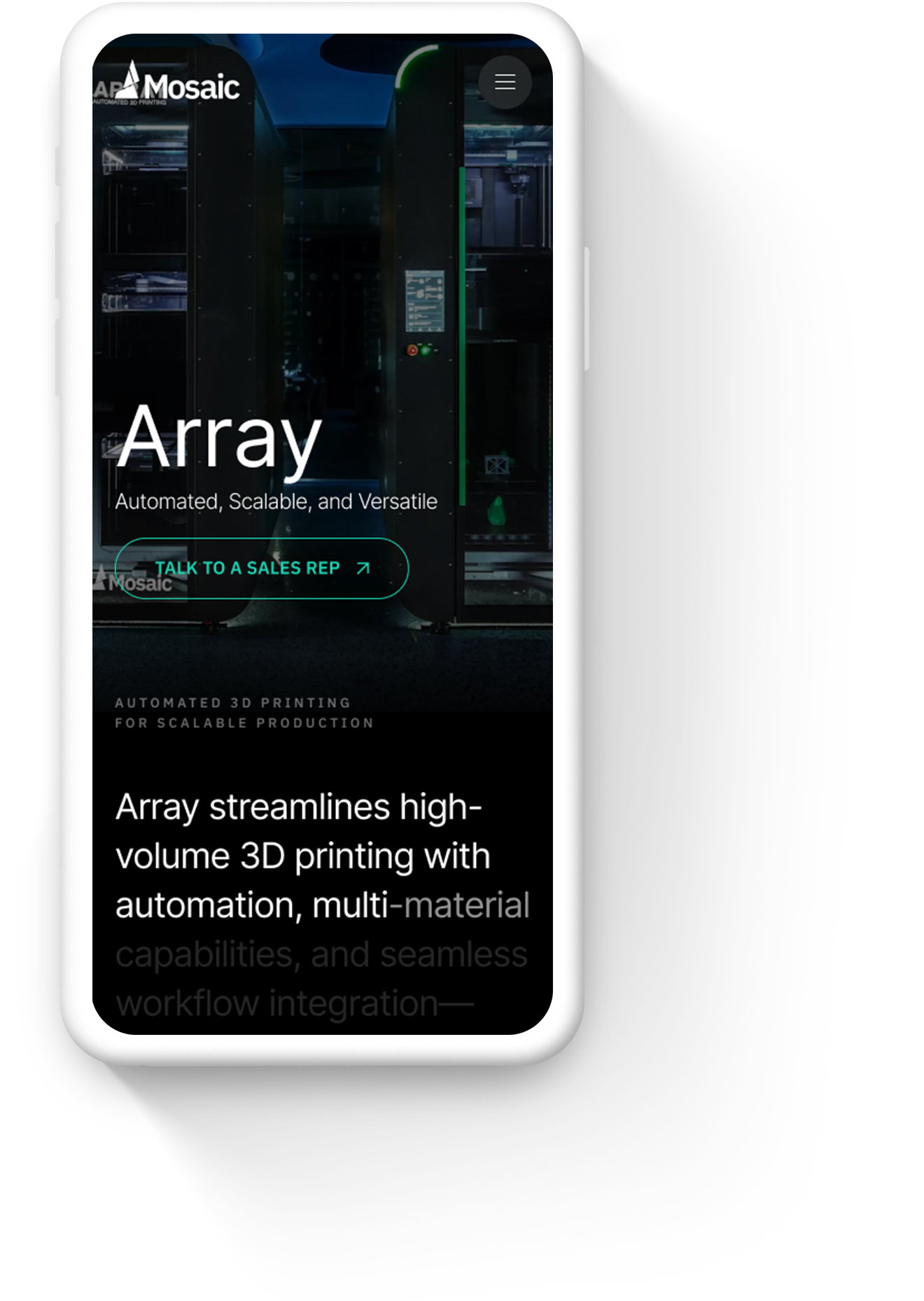 Mobile Website Design for Mosaic Manufacturing