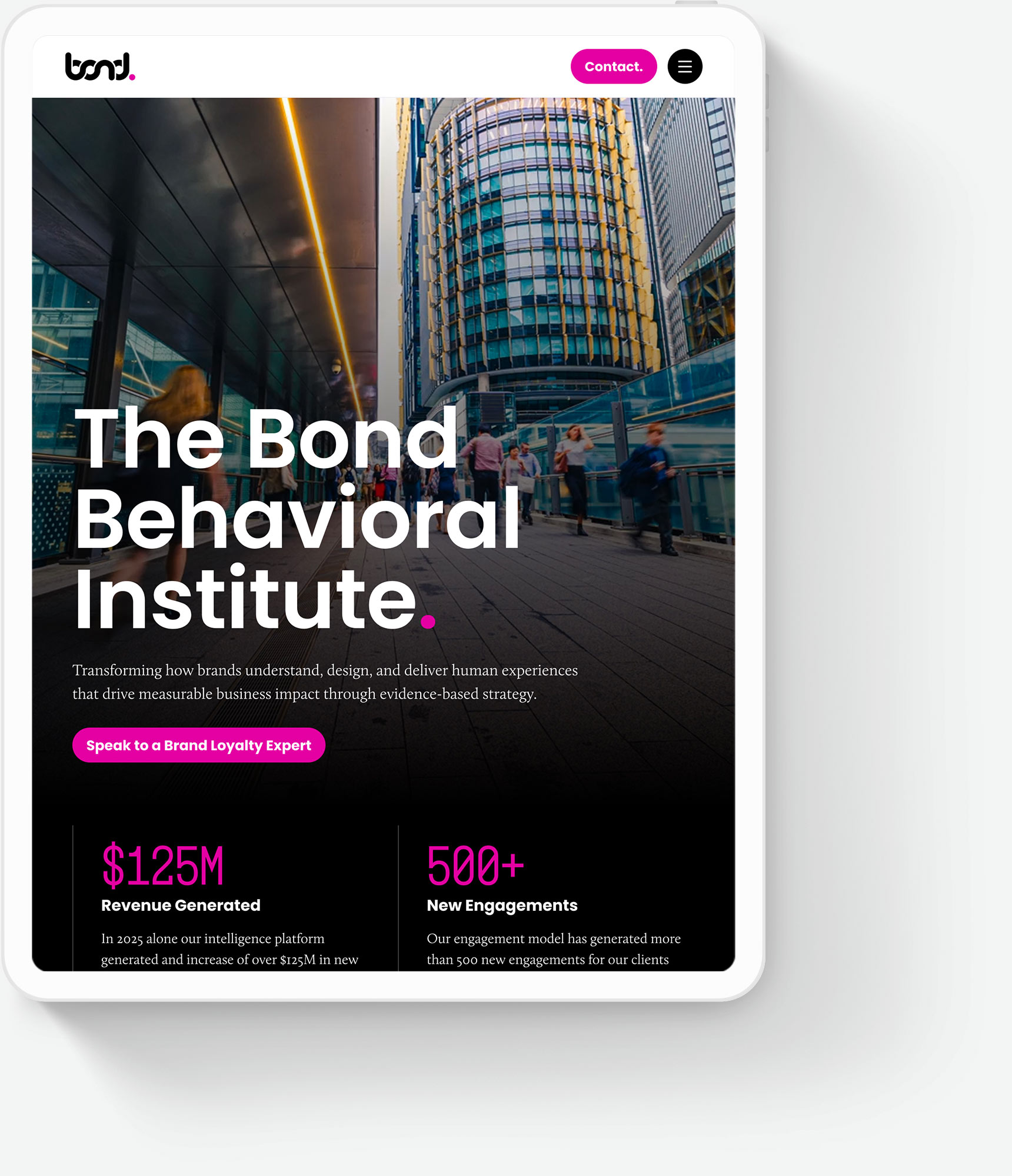 Responsive Web Design for Bond Brand Loyalty