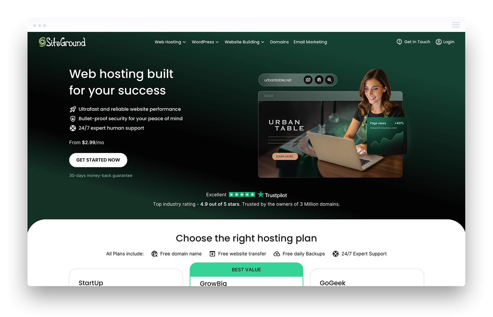 Siteground Enterprise WordPress Hosting